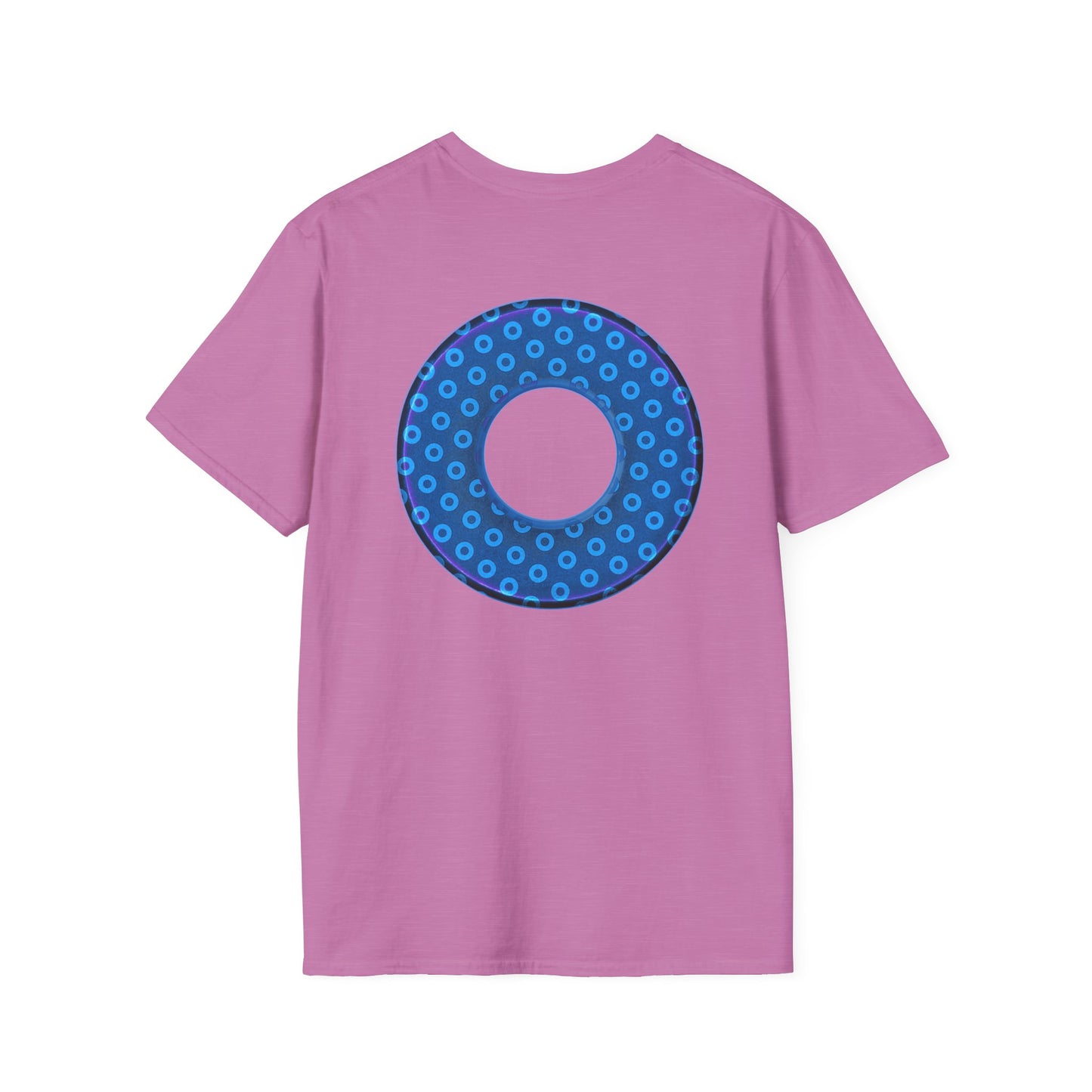 Plain Donuts/Unisex Soft-Style - "Plain Electric Paradoxical Donuts" - sky blue/dark blue donuts