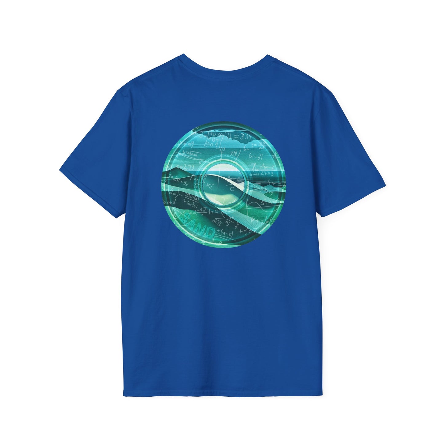 Classic Donut Tee - Unisex Soft-Style - "The Equating Donut " - series 1.0  - teal donut