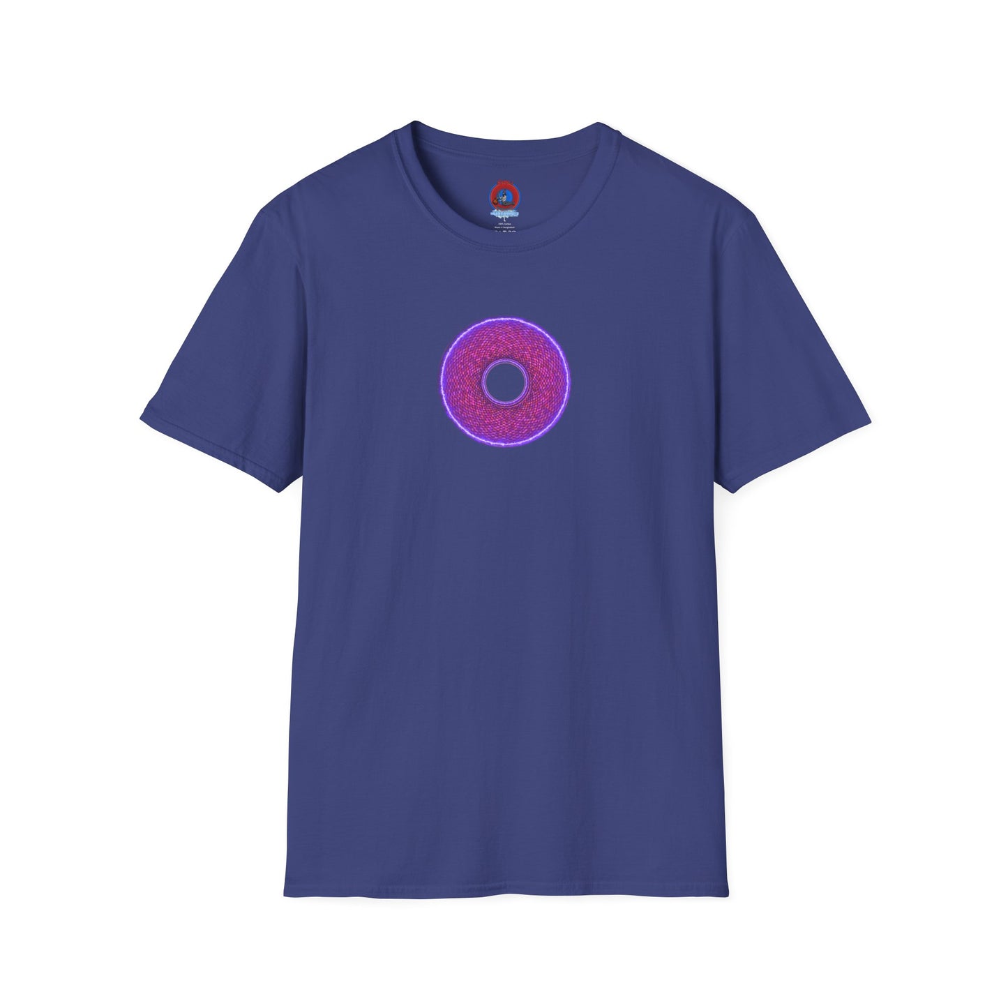 Classic Donut Tee - Unisex Soft-Style - "The Frankenstein Donut - It's Alive! " - series 1.0  - purple-ish donut
