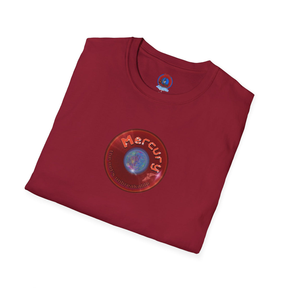 Classic Donut Tee - Unisex Soft-Style - "Donuts of the Gods" - series 1.0 - variant 4 - red donut