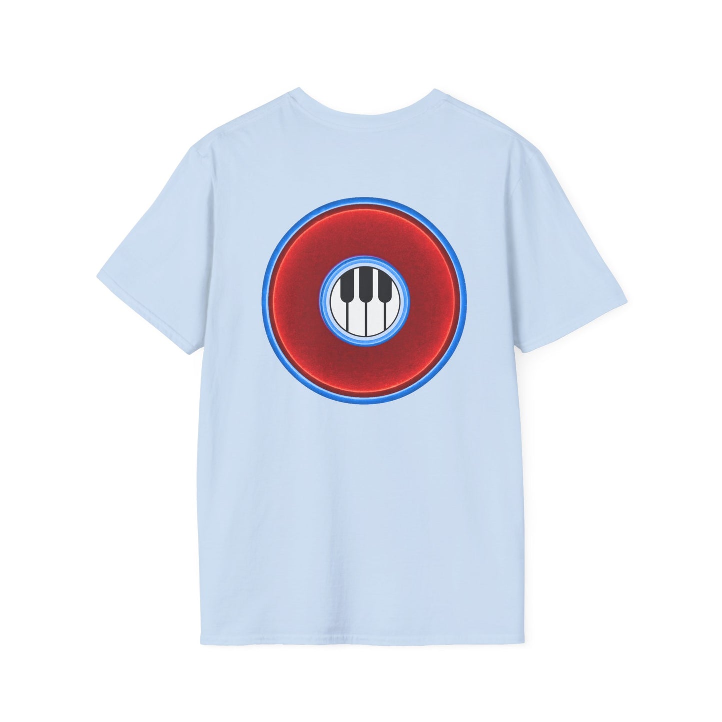 Classic Donut Tee - Unisex Soft-Style - "Rage Side Donut" - vivid red donut - variant 1