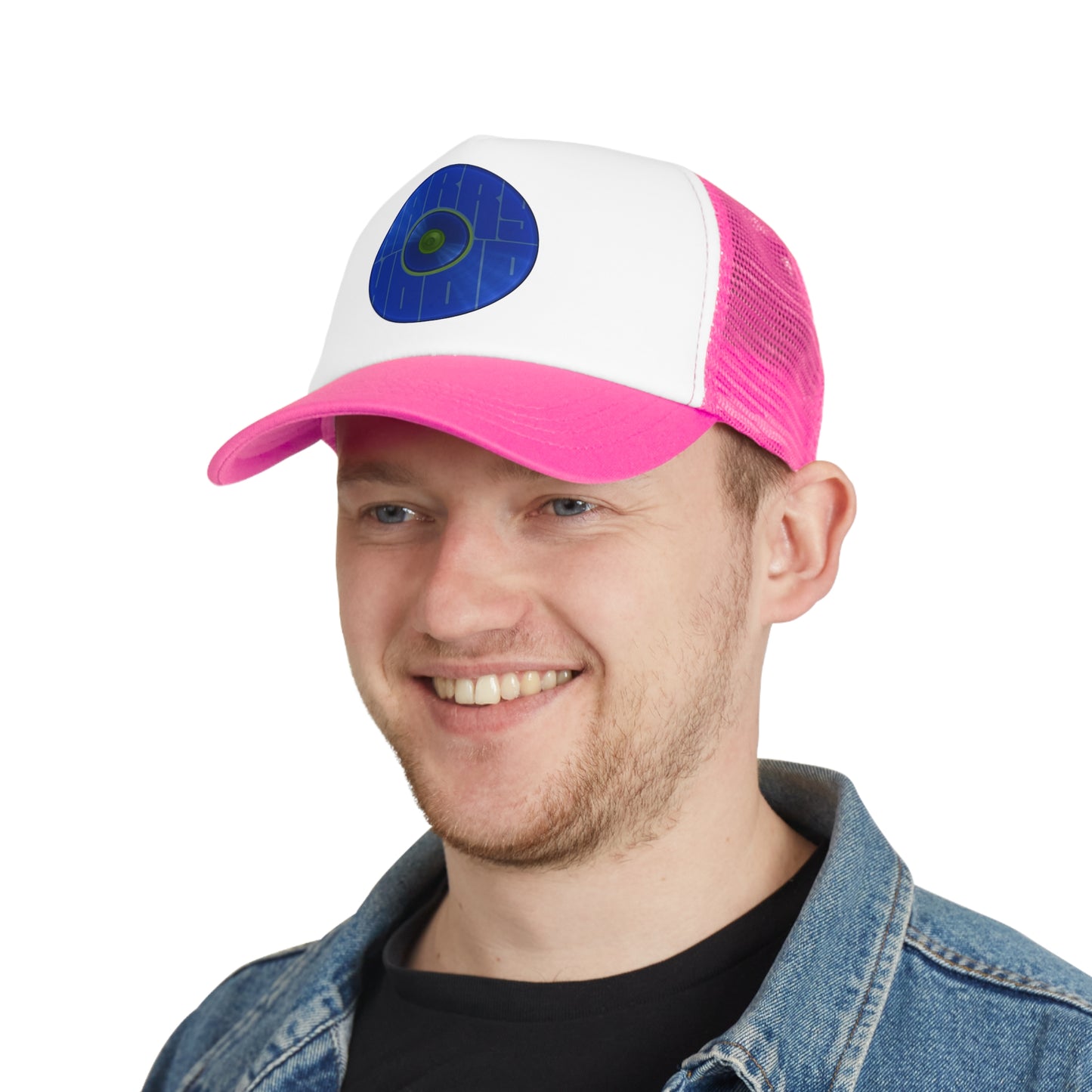 Lumpy Trucker Hat - "Where'd Harry Go? He Left This Hat" - variant 3 - blue donut