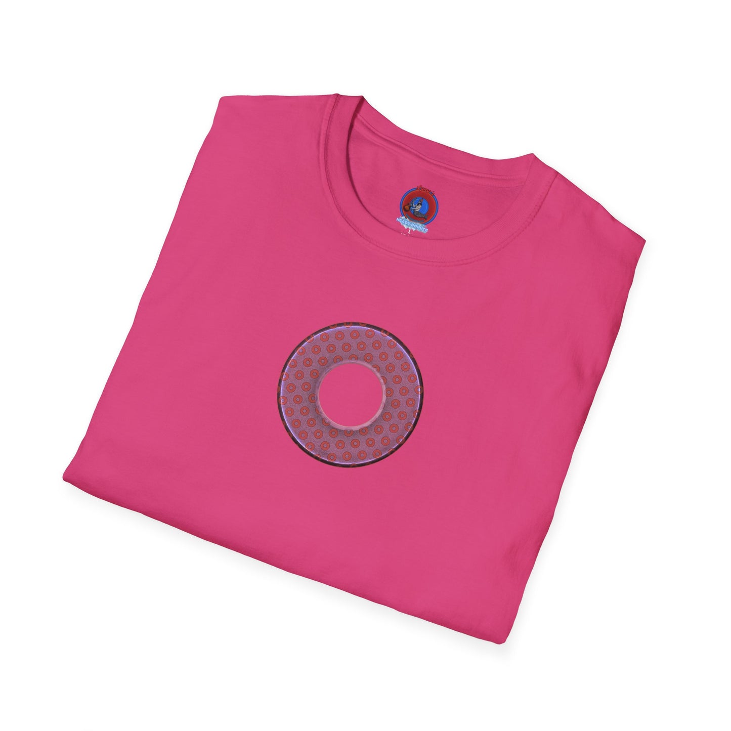 Plain Donuts/Unisex Soft-Style - "Plain Electric Paradoxical Donuts" - pink/mauve donuts