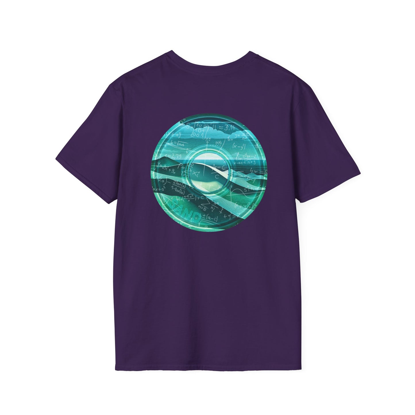 Classic Donut Tee - Unisex Soft-Style - "The Equating Donut " - series 1.0  - teal donut