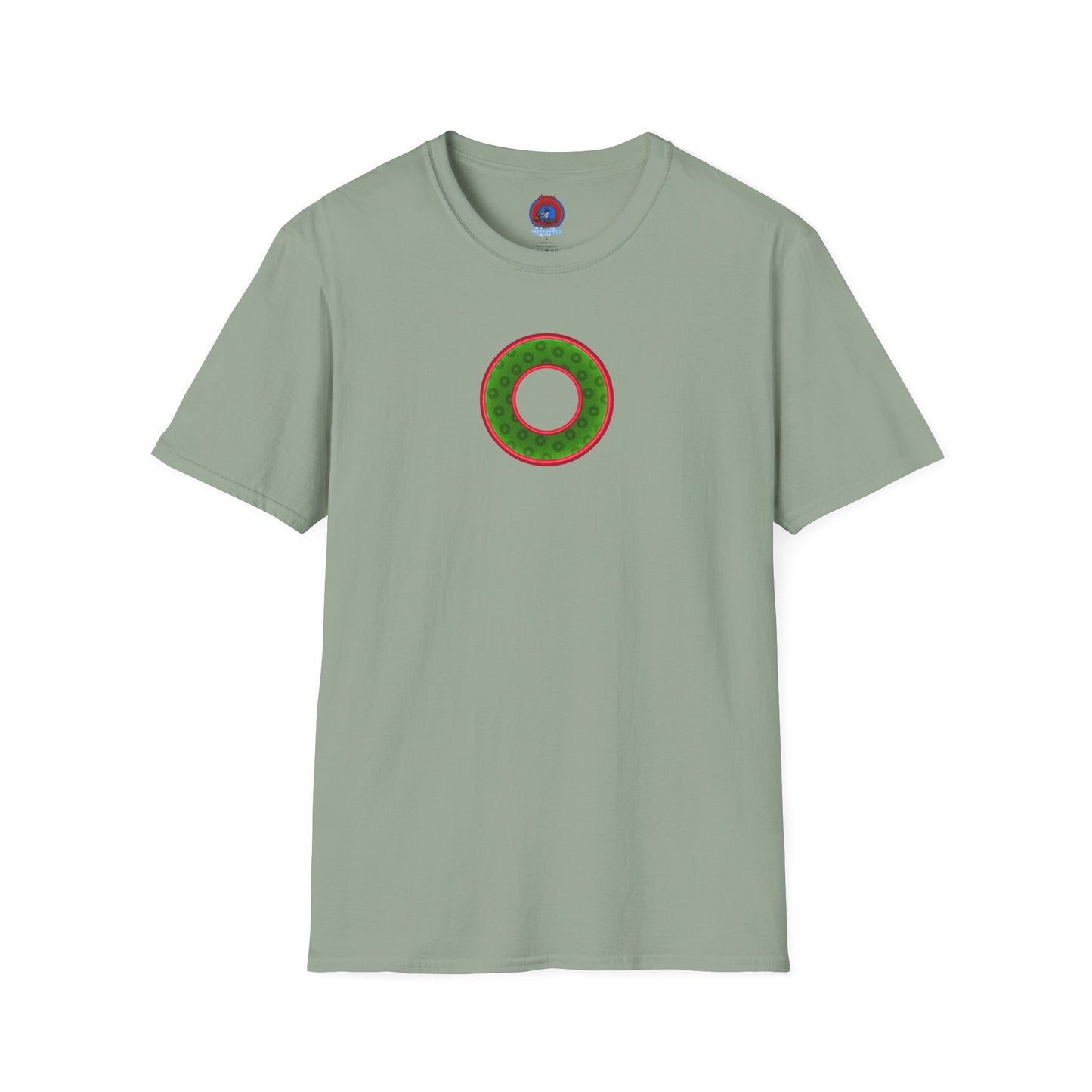 Plain Donuts/Unisex Soft-Style - "Plain Wide Mouthed Paradoxical Donuts" - Irish green/red donuts