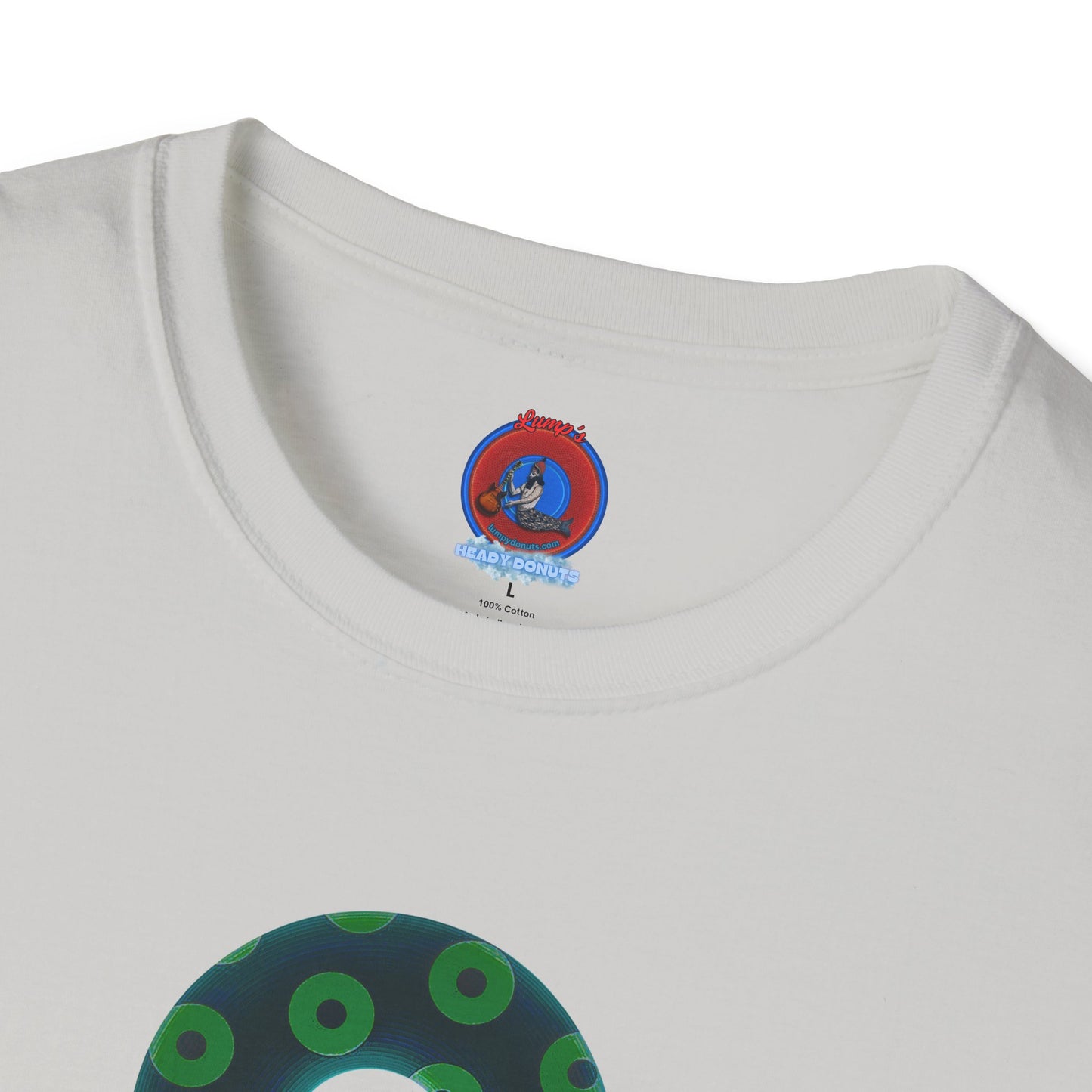 Plain Donuts/Unisex Soft-Style - "Plain Blimpy Paradoxical Donuts" - dark green/light green donuts