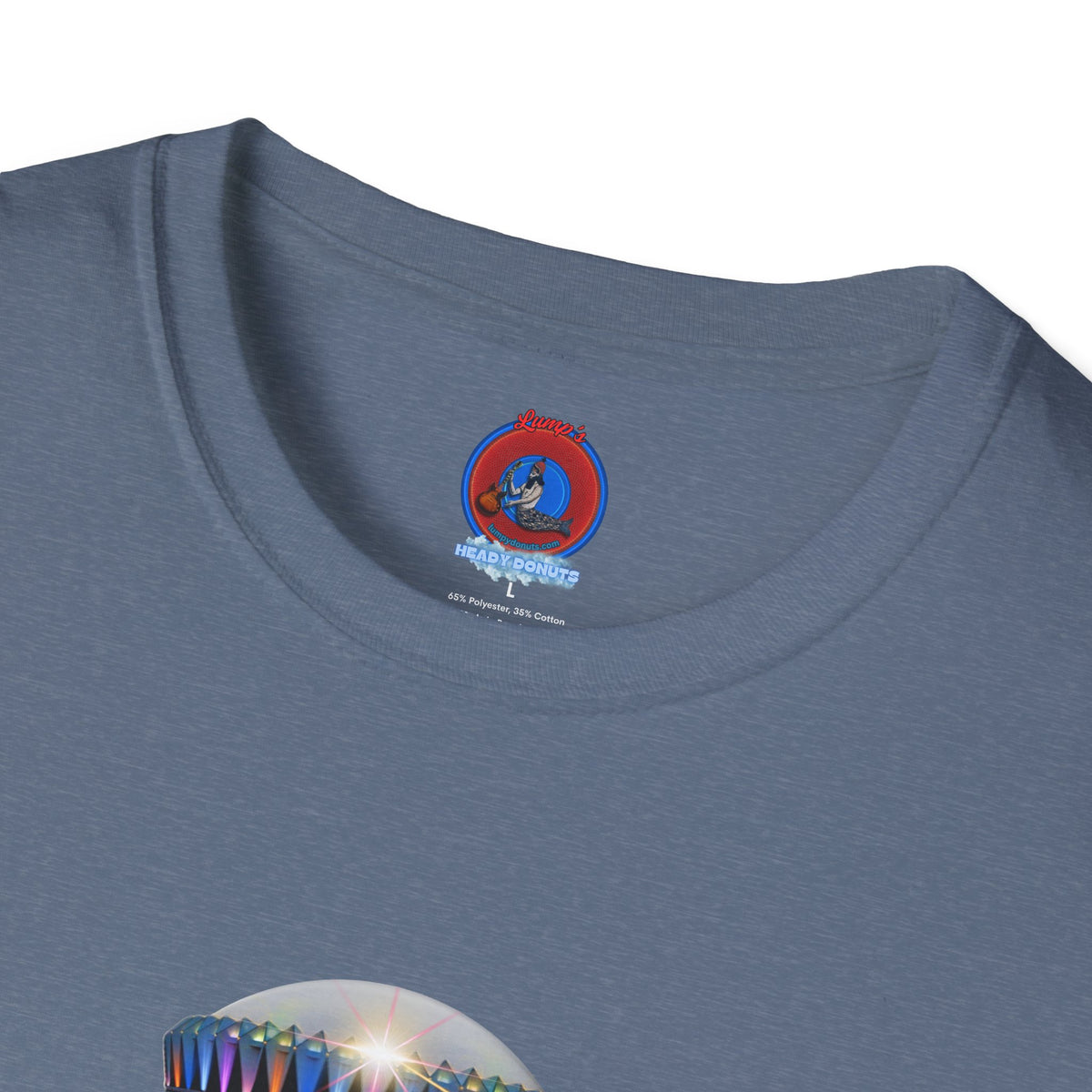 Classic Donut Tee - Unisex Soft-Style - "Donuts now Served on the Mothership" - series 1.0  - variant 6  - tractor-beamed donut