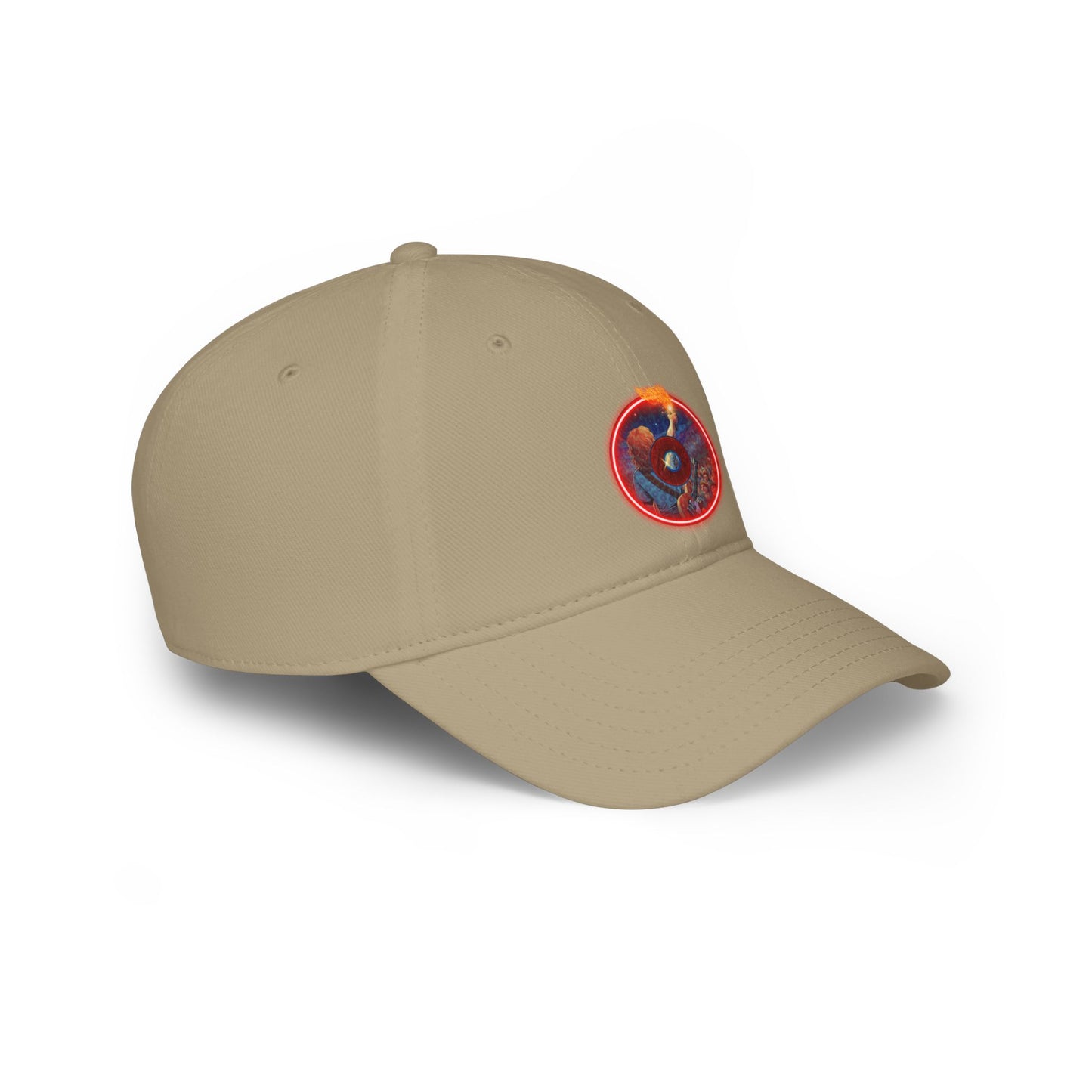 Lumpy Donut Baseball Cap - "Torchbearer's Donut" - pic donut w/