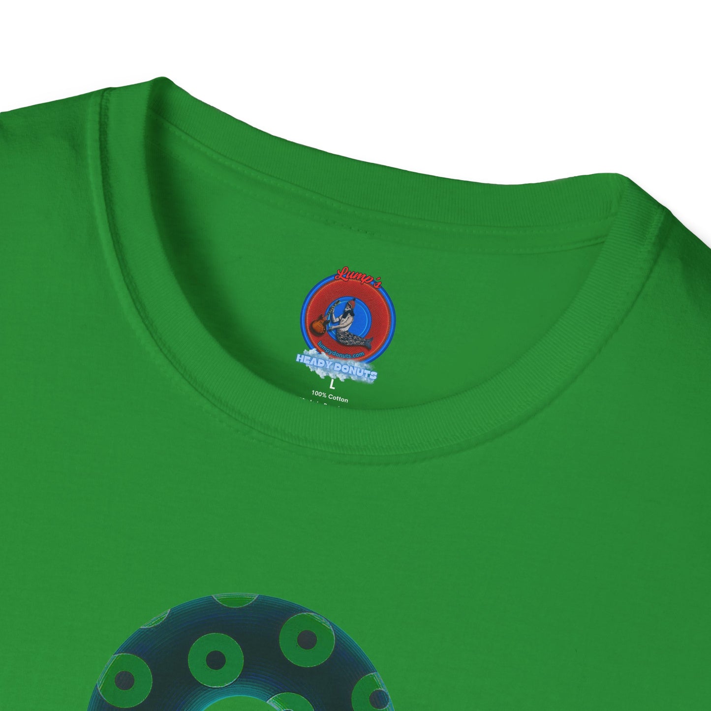 Plain Donuts/Unisex Soft-Style - "Plain Blimpy Paradoxical Donuts" - dark green/light green donuts
