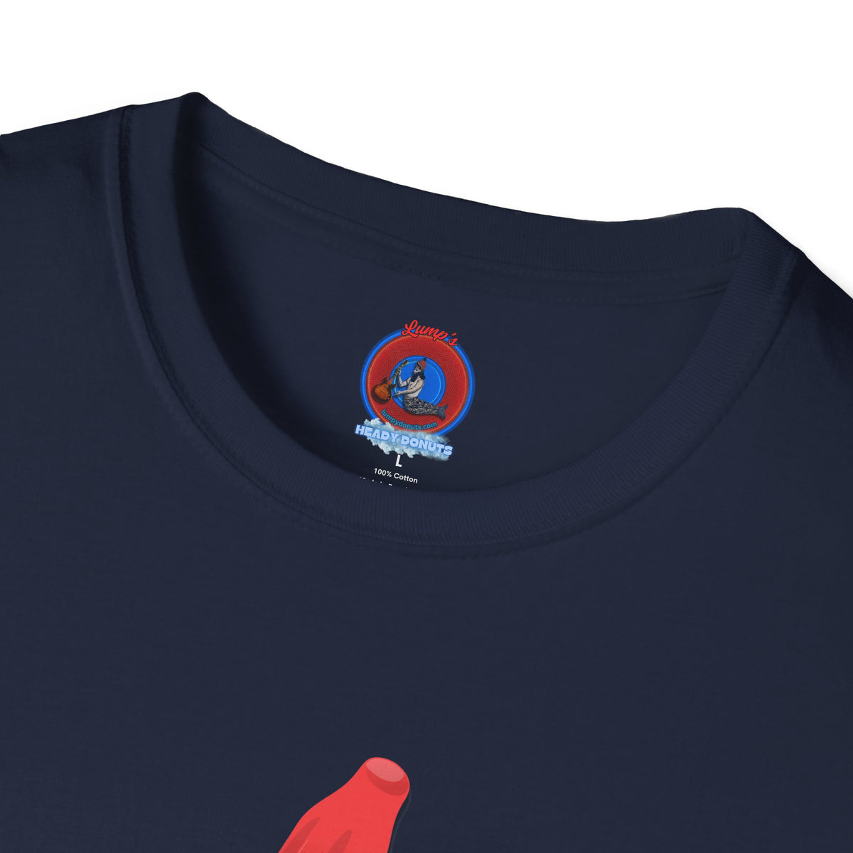 Classic Donut Tee - Unisex Soft-Style - "Blow this Popsicle Stand" - red/blue/cream - bomb pop