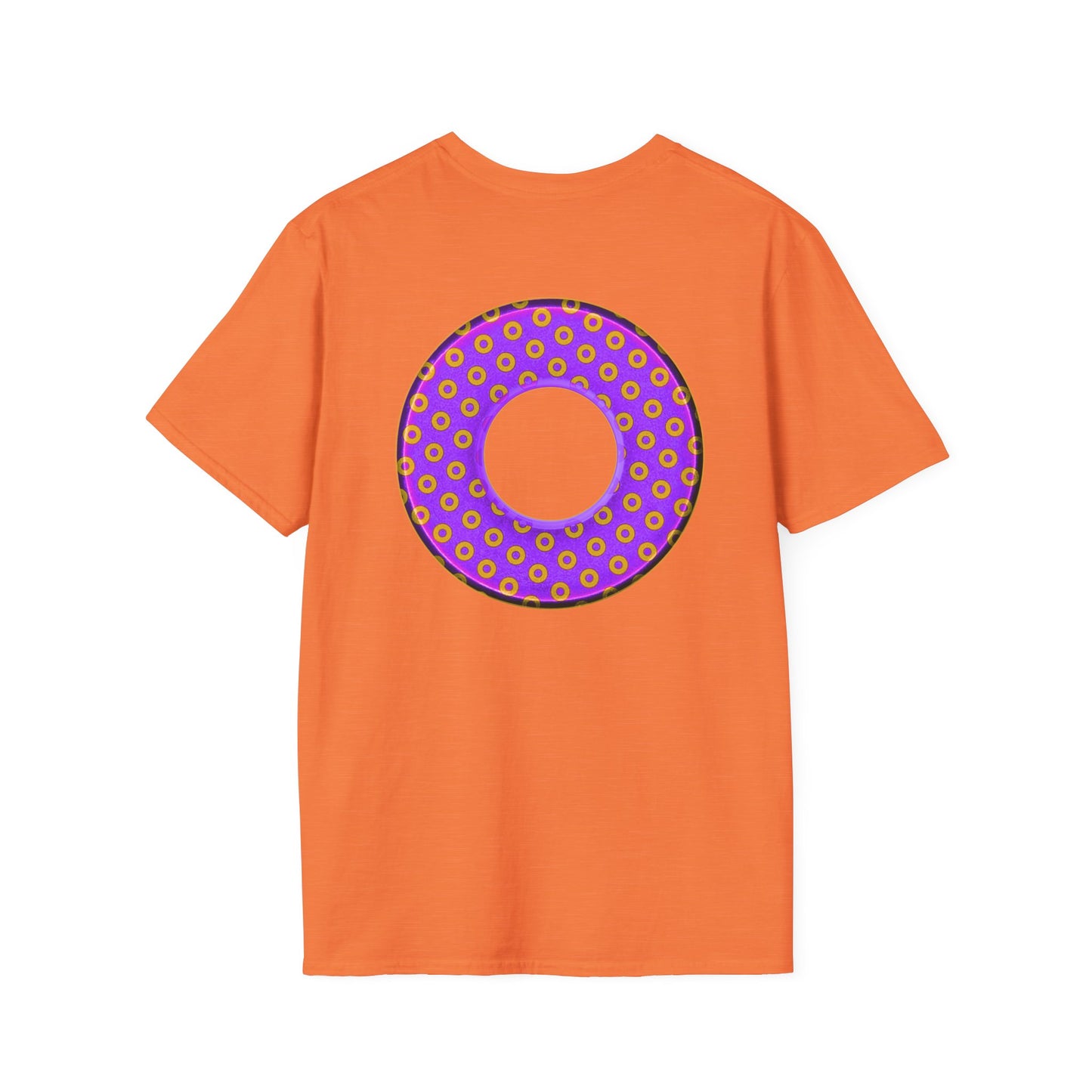 Plain Donuts/Unisex Soft-Style - "Plain Electric Paradoxical Donuts" - bright purple/magenta donuts