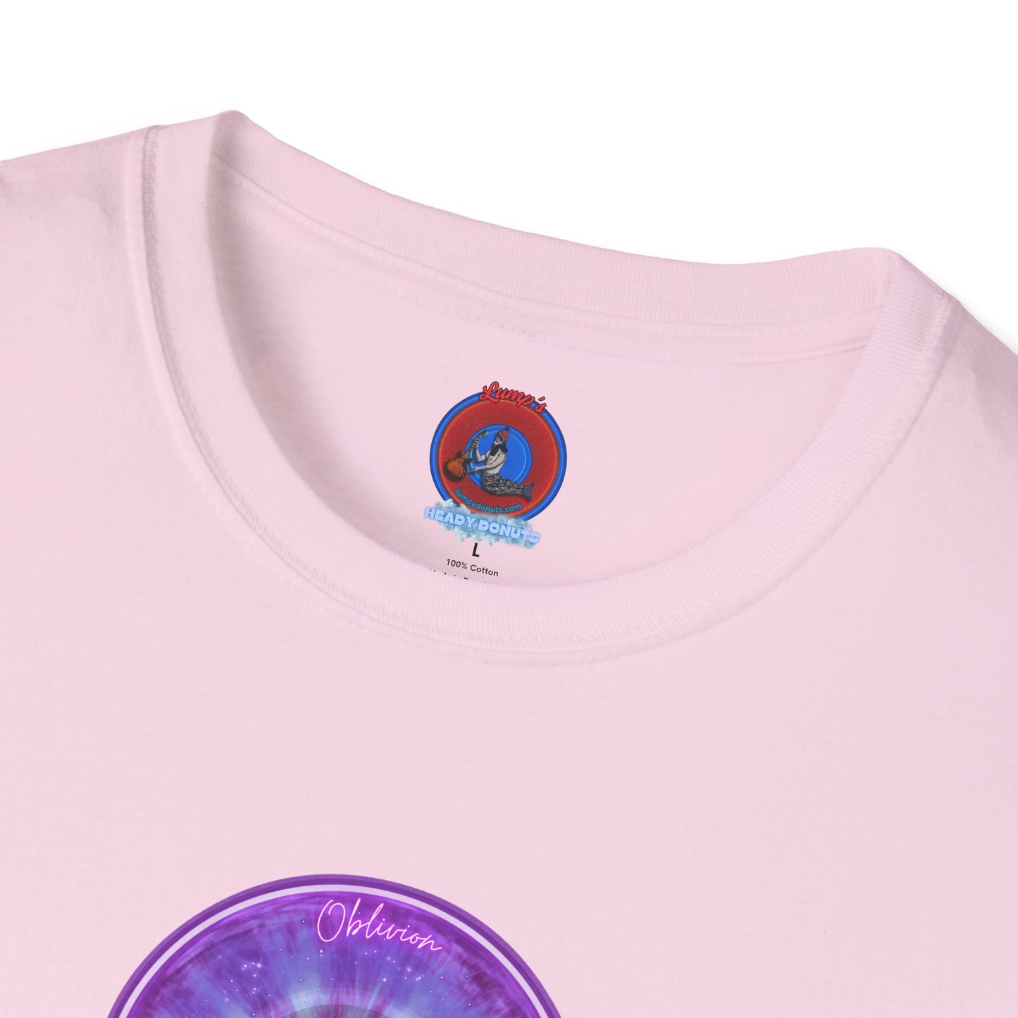 Classic Donut Tee - Unisex Soft-Style - "The Oblivious Donut" - purple idonut