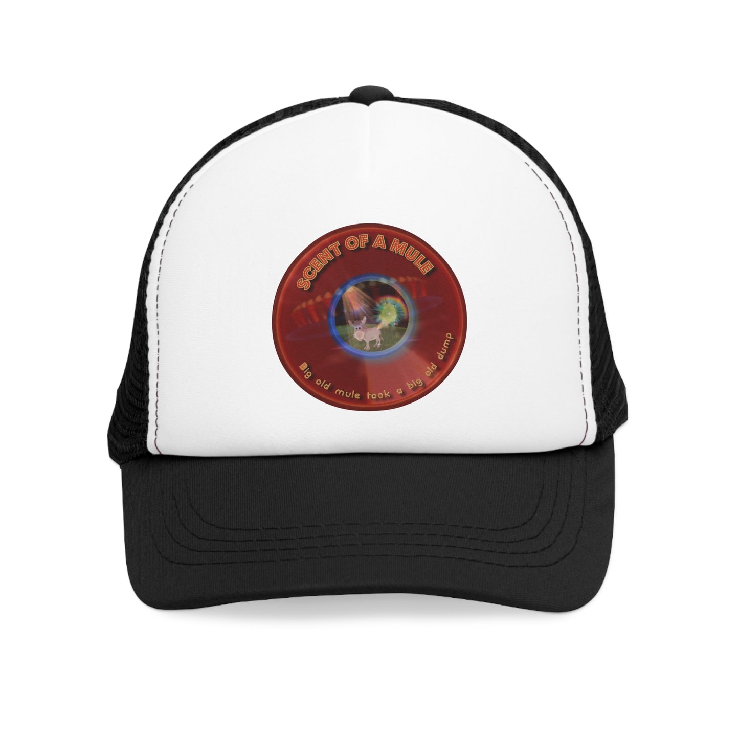 Lumpy Trucker Hat - "Scent of this Donut Hat is no Better" - variant 3 - red donut