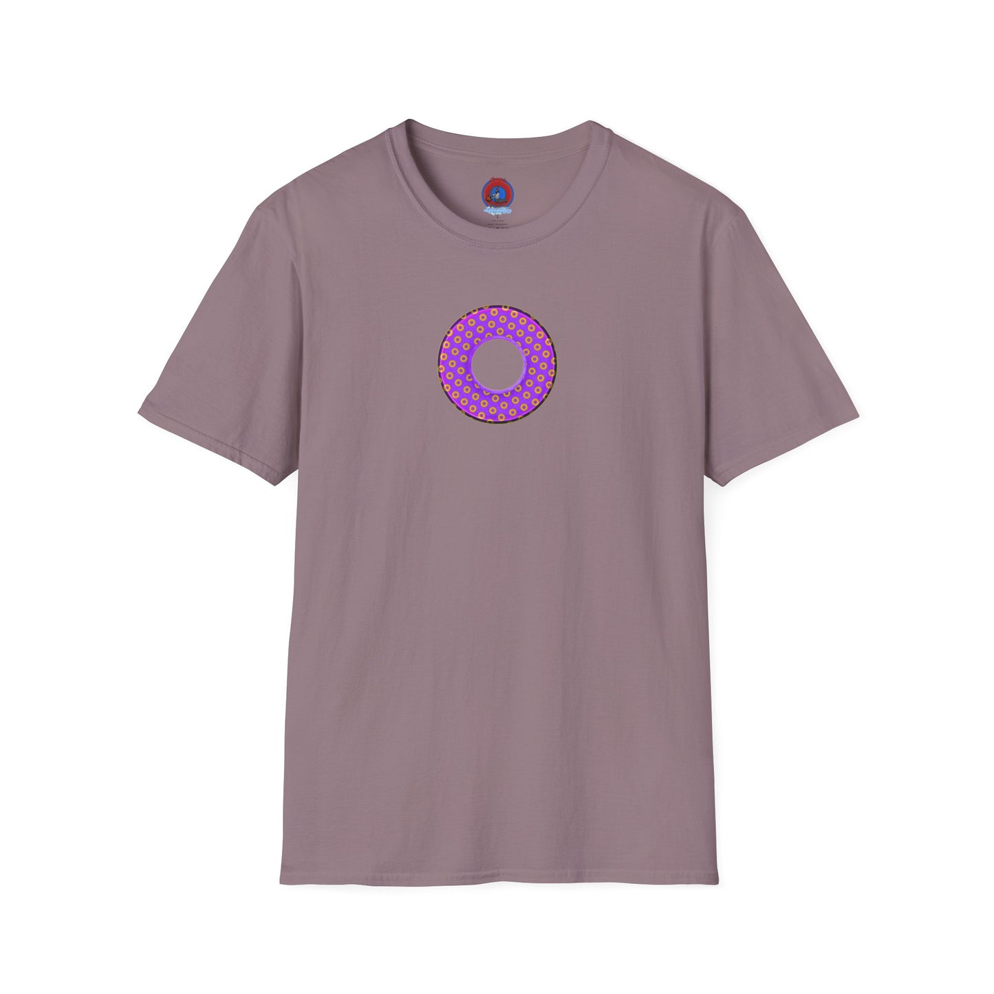 Plain Donuts/Unisex Soft-Style - "Plain Electric Paradoxical Donuts" - bright purple/magenta donuts