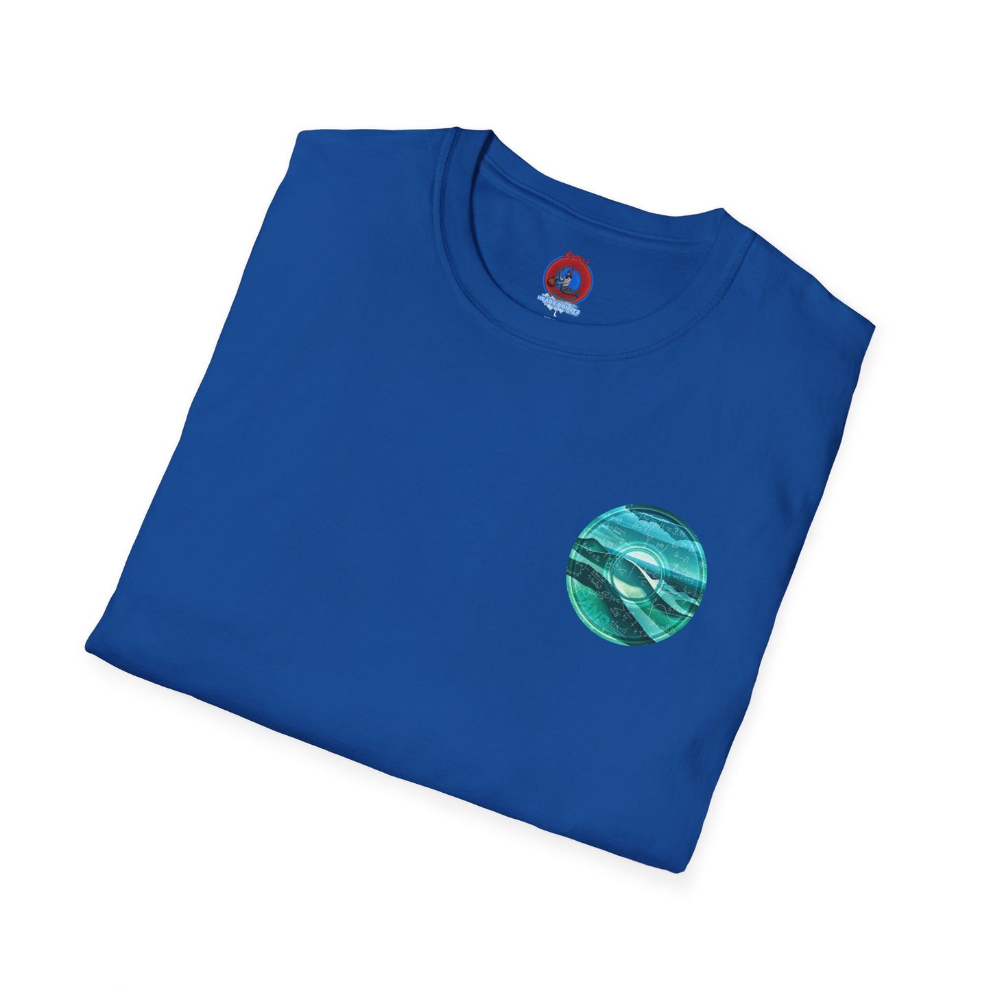 Classic Donut Tee - Unisex Soft-Style - "The Equating Donut " - series 1.0  - teal donut