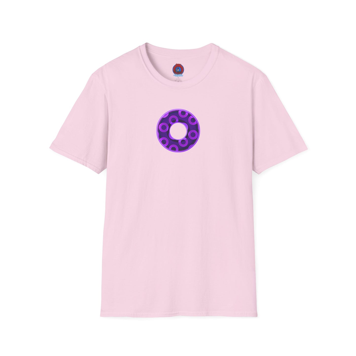 Plain Donuts/Unisex Soft-Style - "Plain Rustic Paradoxical Donuts" - light purple/dark purple donuts