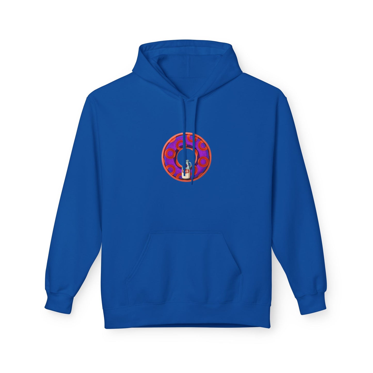 Fleece Harry Hoodies [Midweight Soft-style] - "Wooked Cream Dairy - YEMSG Donut" - blue/blue rustic paradox donut - variant 6
