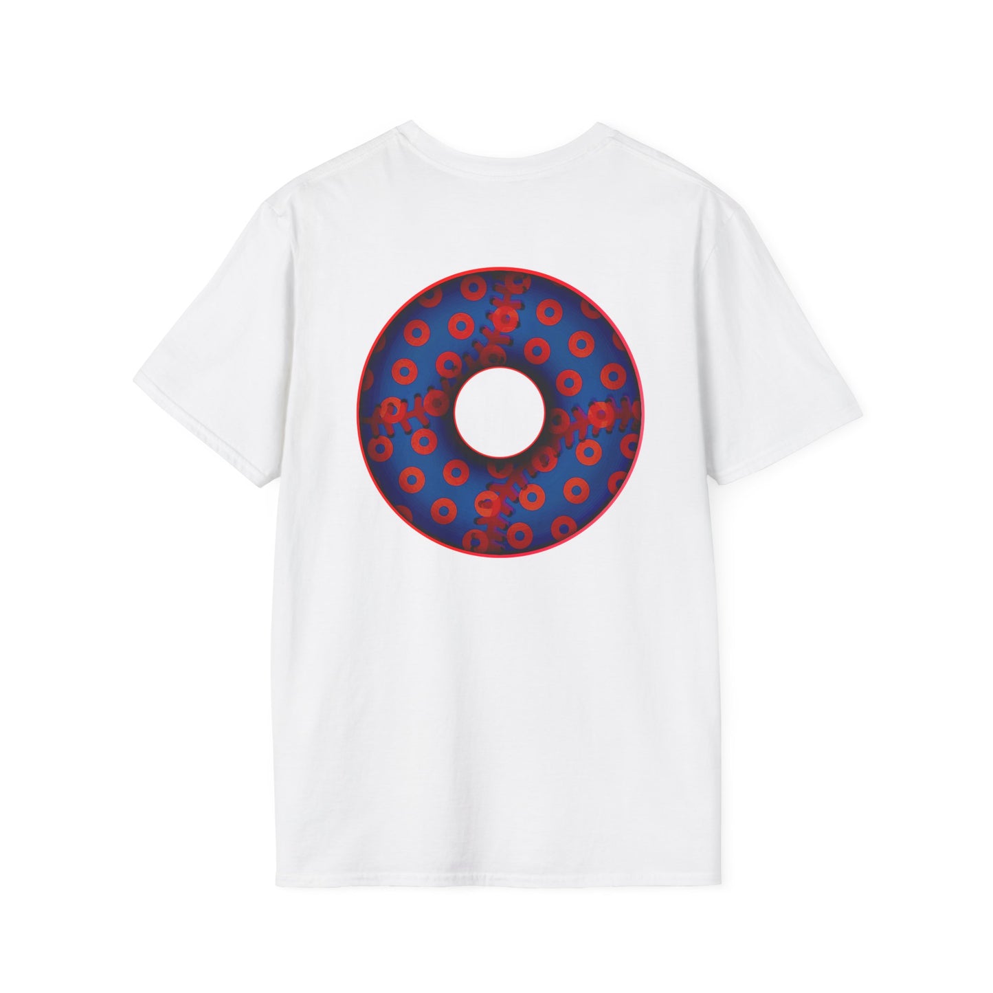 Classic Donut Tee - Unisex Soft-Style - "Phenway Ballpark Donuts" - vivid baseball paradox donut - variant 5