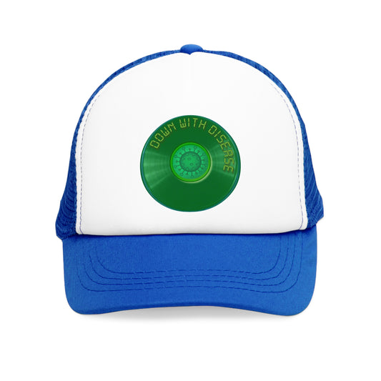Lumpy Trucker Hat - "Down With This Hat" - green donut