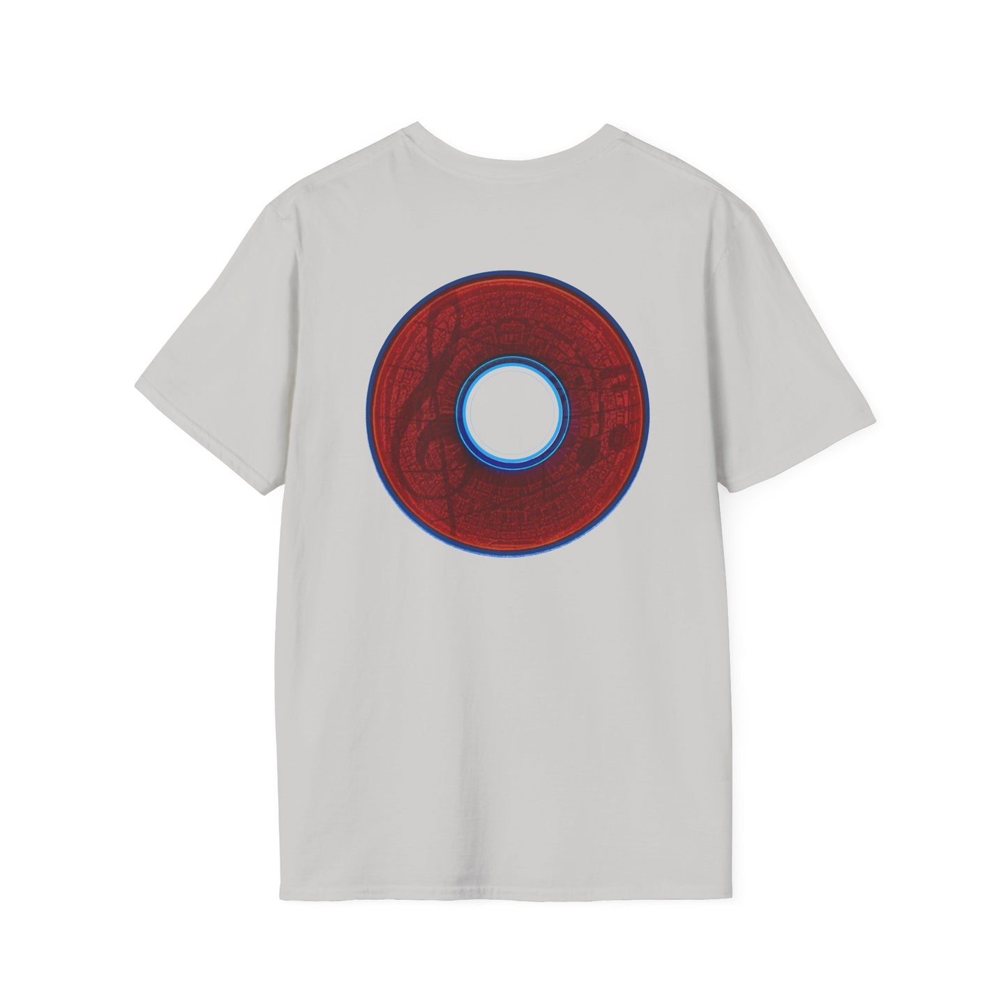 Classic Donut Tee - Unisex Soft-Style - "The Musically Gifted Donut" - red donut - series 1.0