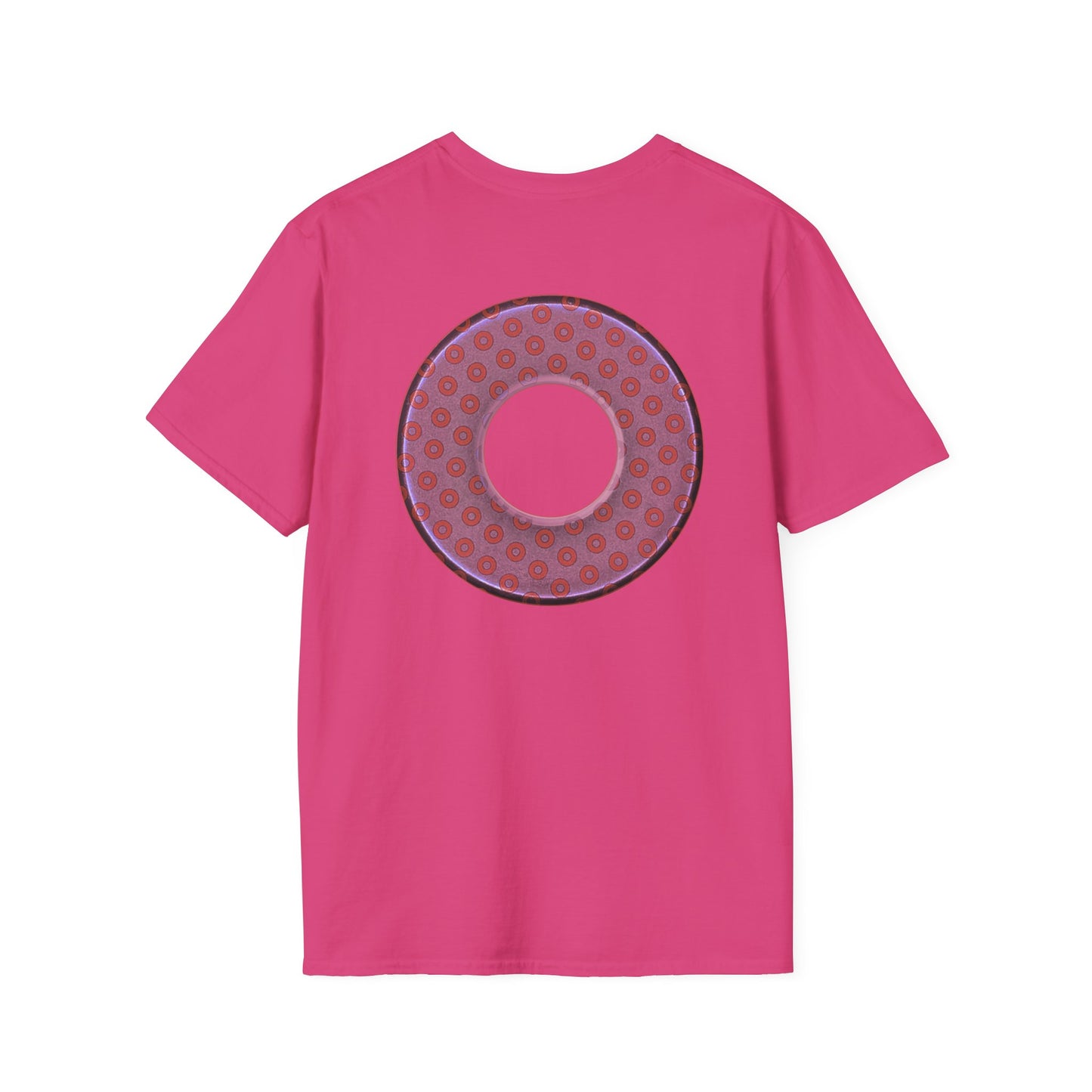 Plain Donuts/Unisex Soft-Style - "Plain Electric Paradoxical Donuts" - pink/mauve donuts