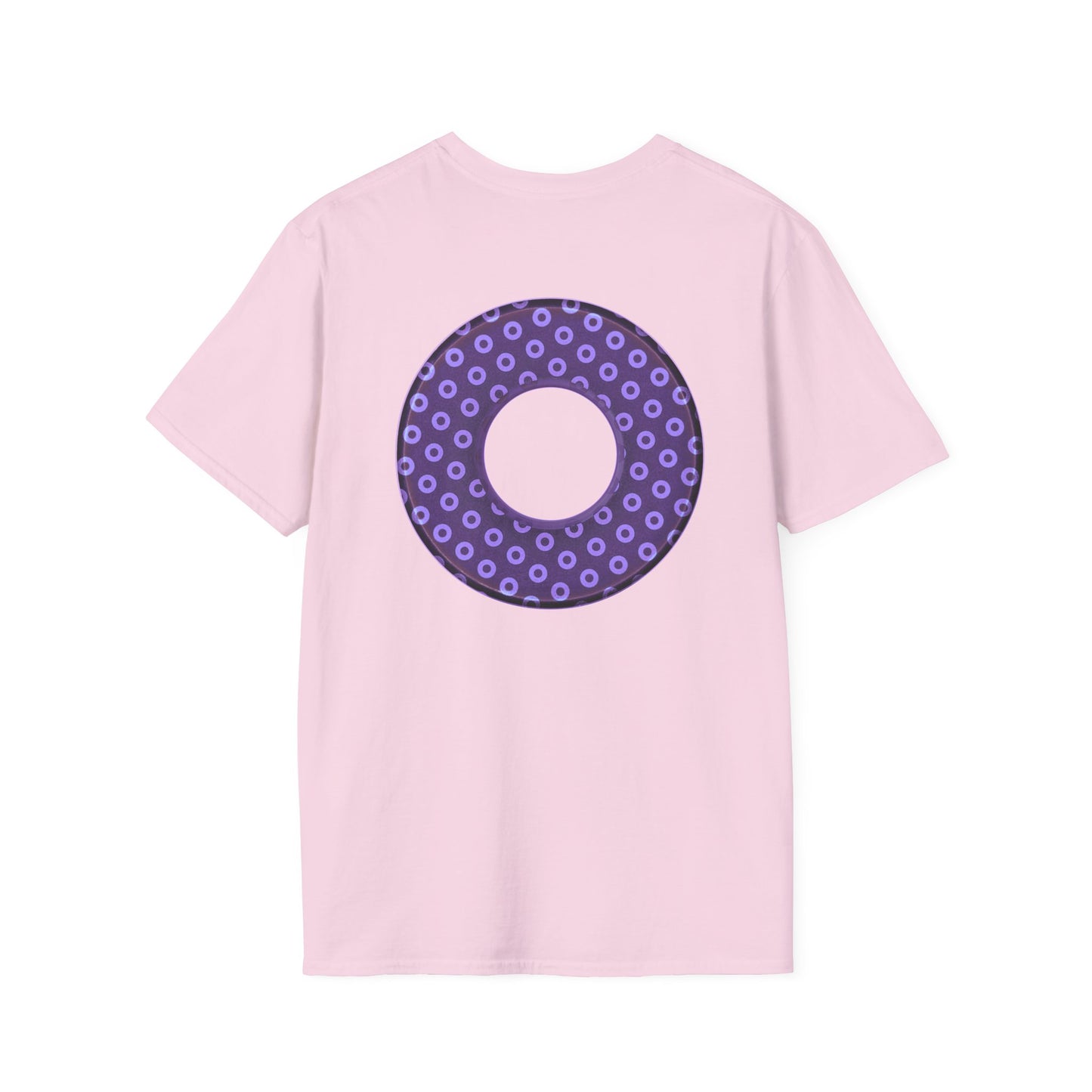 Plain Donuts/Unisex Soft-Style - "Plain Electric Paradoxical Donuts" - light purple/dark purple donuts