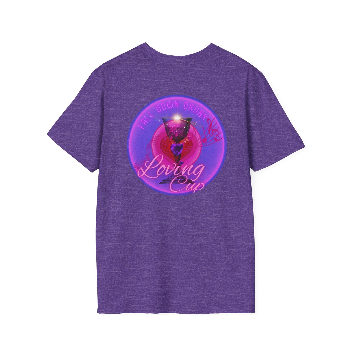 Classic Donut Tee - Unisex Soft-Style - "The Loving Donut" - series 1.0  - pink/purple donut [*Charity Donut]