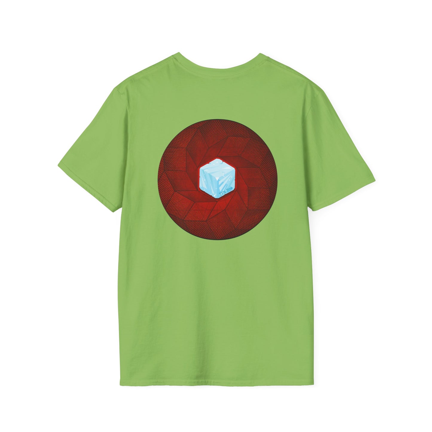 Classic Donut Tee - Unisex Soft-Style - "It's Ice... Cube's Donut" - variant 1 - red cubed donut
