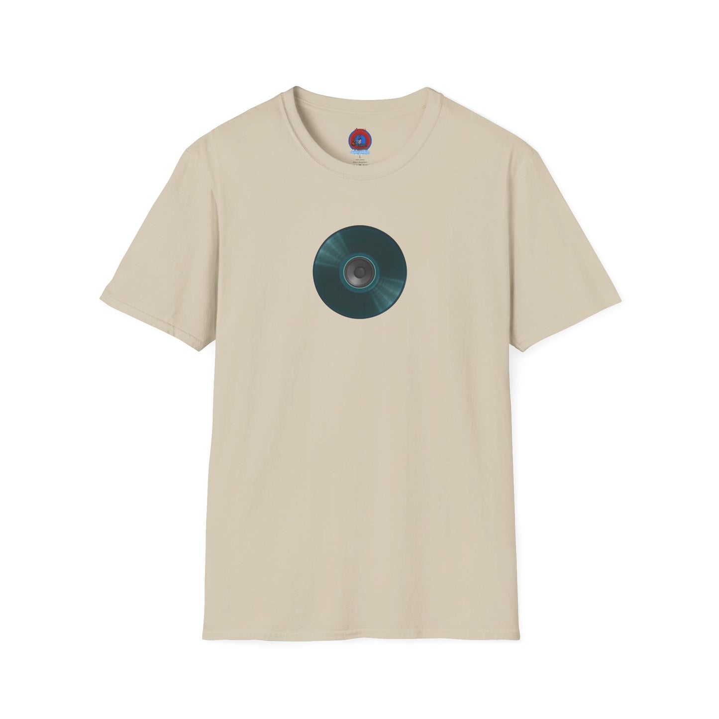 Classic Donut Tee - Unisex Soft-Style - "The Plain Record Donut" - series 1.0 - dark teal green