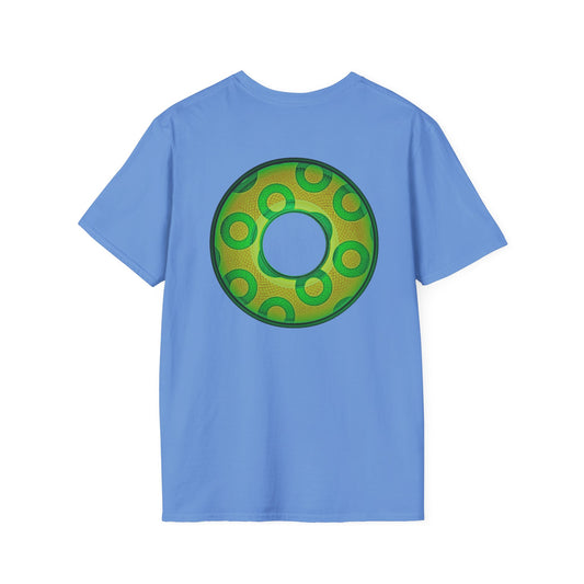 Plain Donuts/Unisex Soft-Style - "Plain Rustic Paradoxical Donuts" - gold/light green donuts