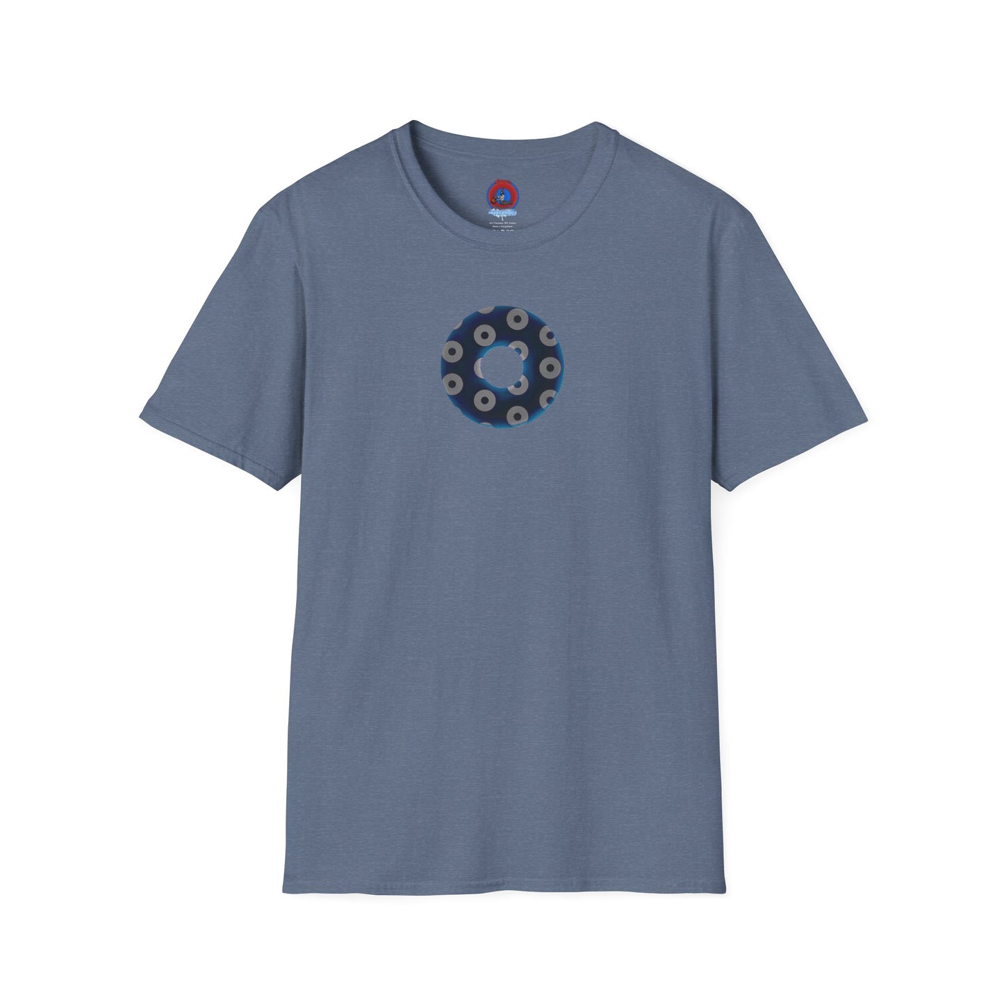 Plain Donuts/Unisex Soft-Style - "Plain Blimpy Paradoxical Donuts" - dark blue/gray donuts
