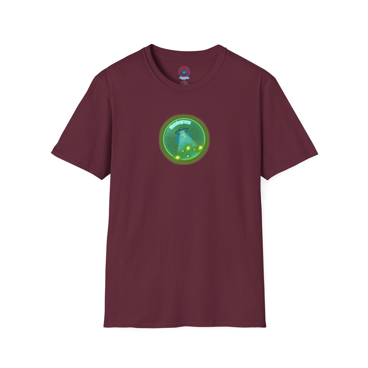 Classic Donut Tee - Unisex Soft-Style - "Close Encounters of the Delaware kind - Mondegreen Donut"  " variant 1 - green donut