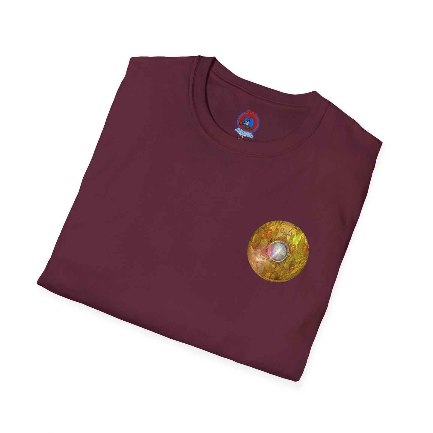 Classic Donut Tee - Unisex Soft-Style - "Vlad's Royal Donut Stash" - golden symmetrical donut