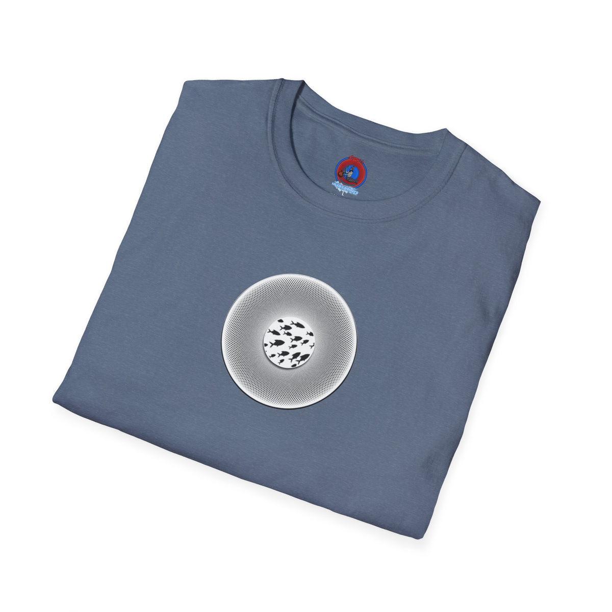 Classic Donut Tee - Unisex Soft-Style - "If I'm Swimming By" - variant 1 - white - textured donut