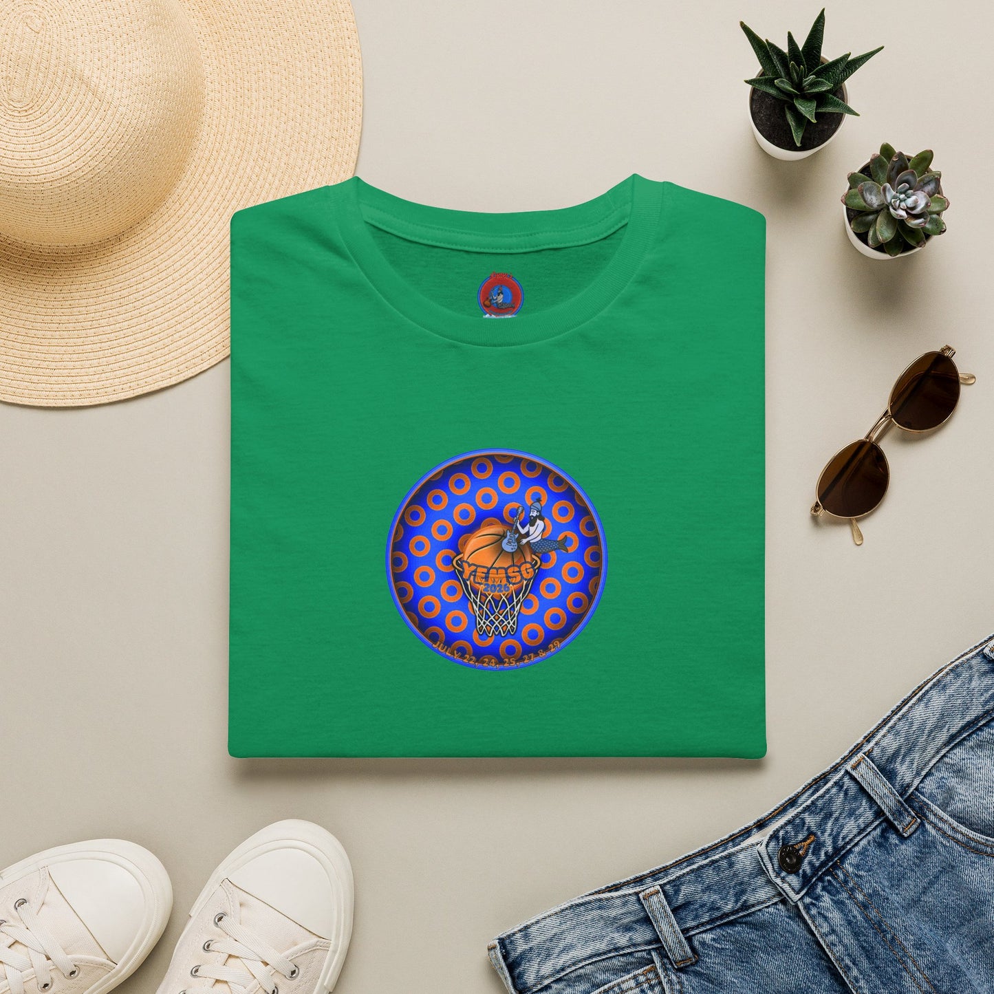 Classic Donut Tee - Unisex Soft-Style - "Diedrich Knickerbocker's Donut" - blue/orange caviar paradox donut - variant 2