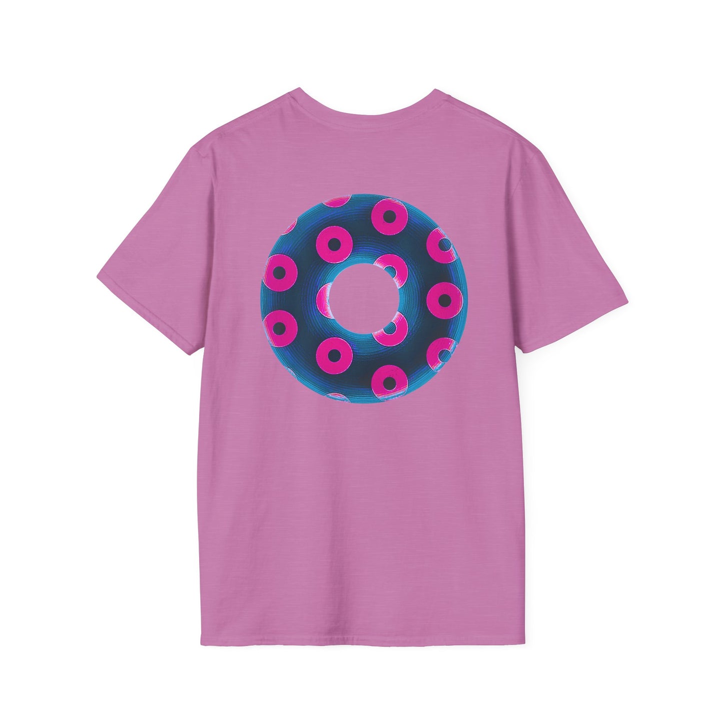Plain Donuts/Unisex Soft-Style - "Plain Blimpy Paradoxical Donuts" - royal blue/vivid magenta donuts
