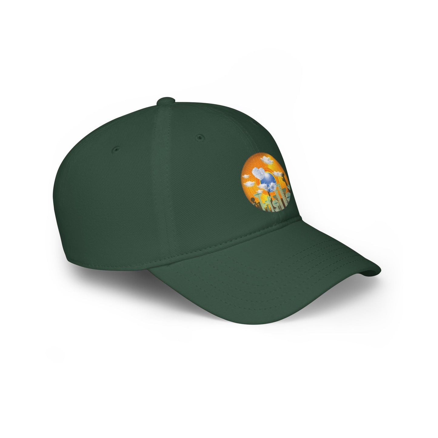 Lumpy Donut Baseball Cap - "The Golden Age of Donut Caps" - golden symmetrical donut w/