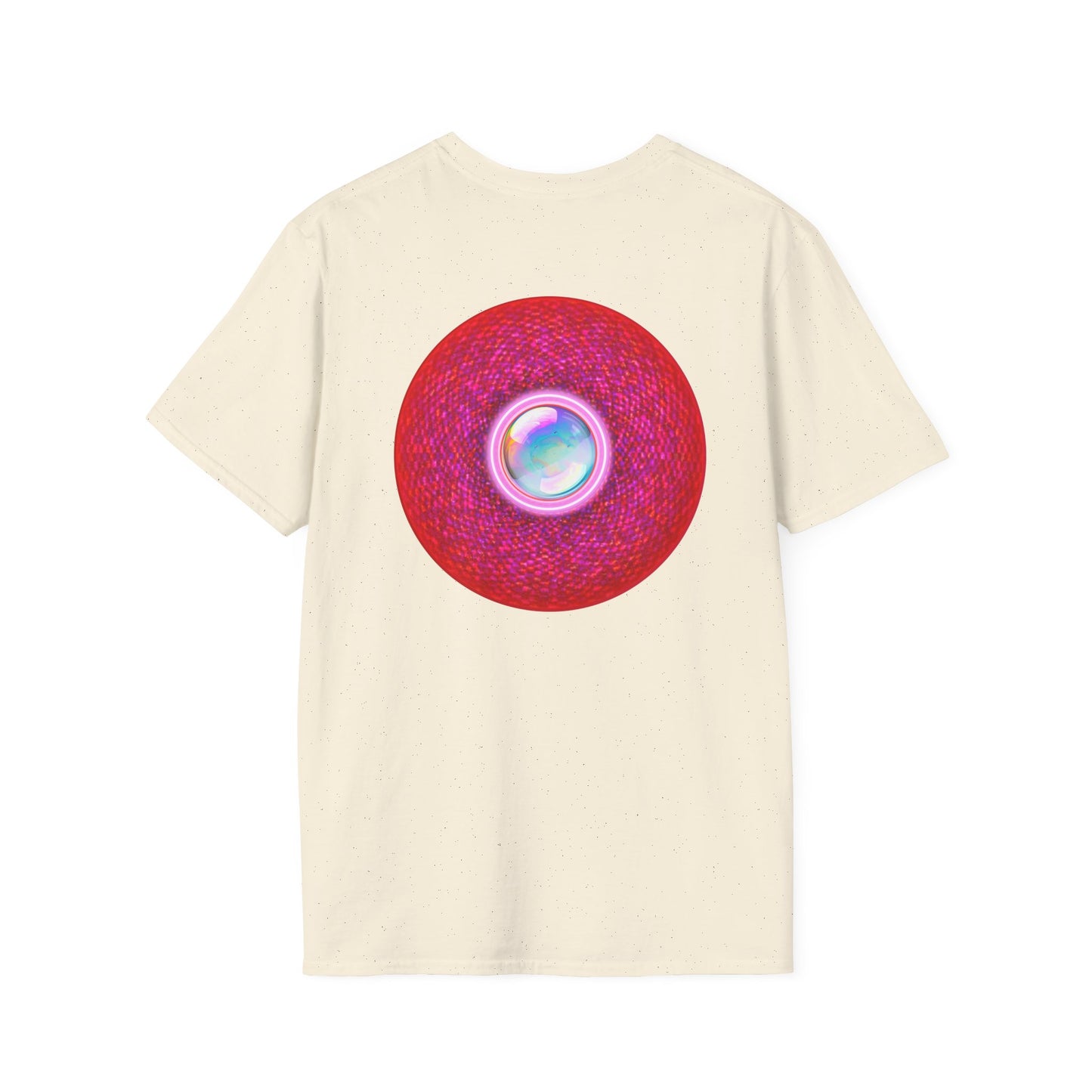 Classic Donut Tee - Unisex Soft-Style - "The Crystal Ballers Donut' - magenta pixilated donut