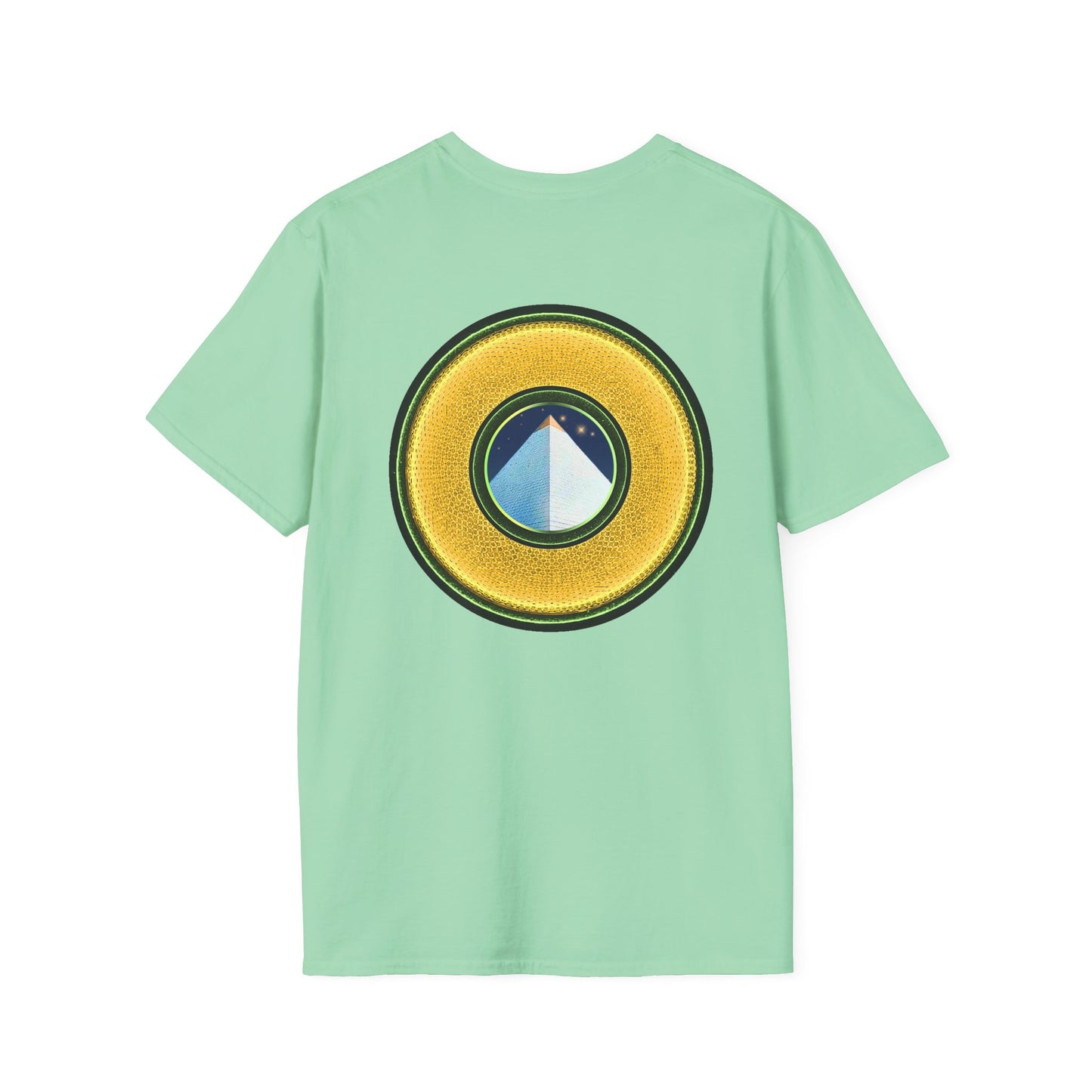 Classic Donut Tee - Unisex Soft-Style - "Limestone Donuts so Large" - variant 3 - golden donut