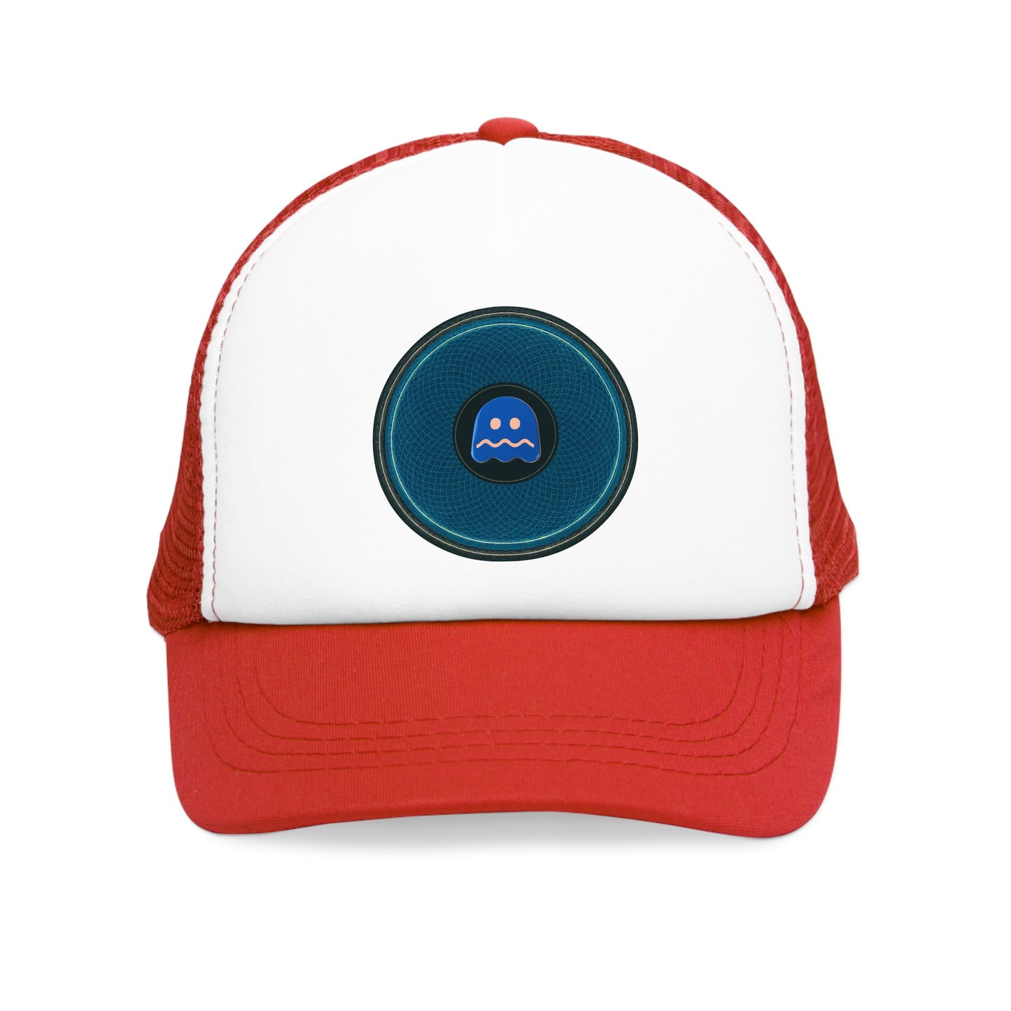 Lumpy Trucker Hat - "I Feel I Never Told You About This Donut" - blue/black donut