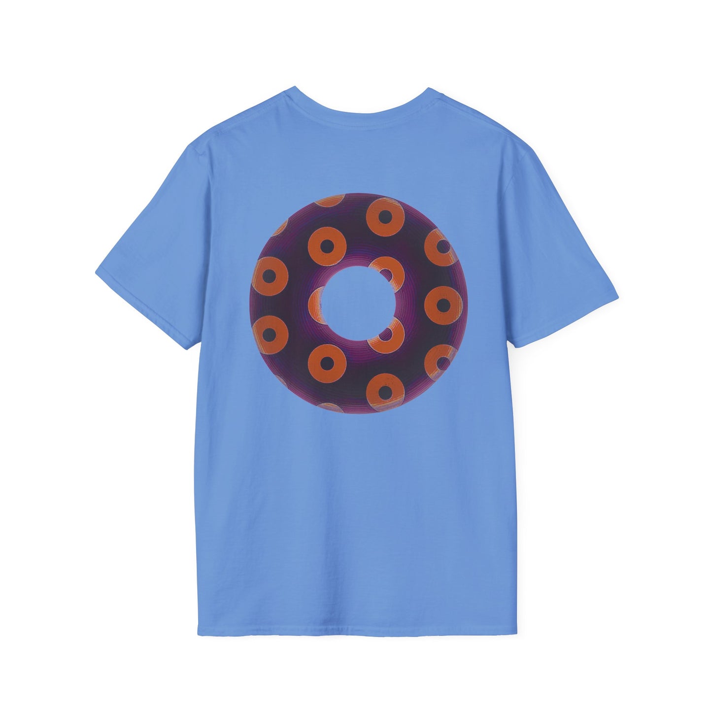 Plain Donuts/Unisex Soft-Style - "Plain Blimpy Paradoxical Donuts" - dark red-purple/orange donuts