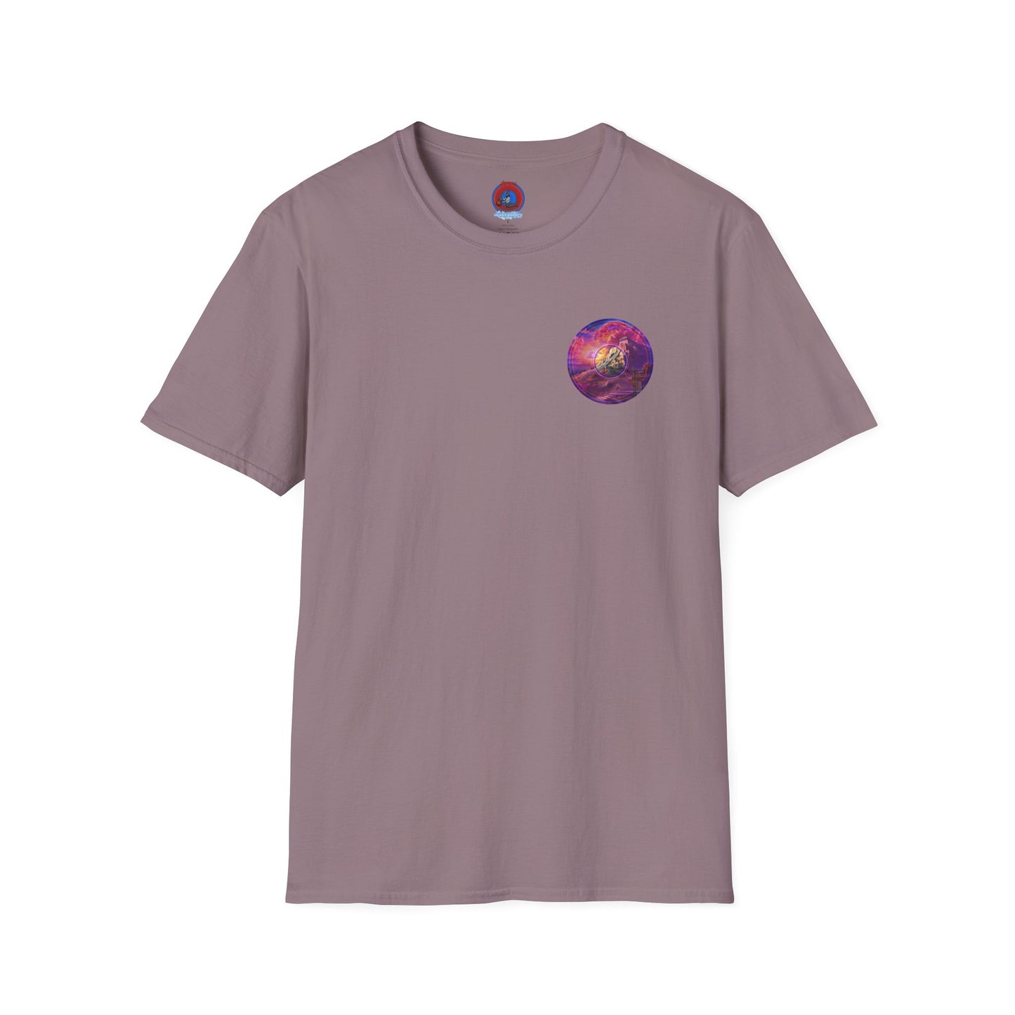 Classic Donut Tee - Unisex Soft-Style - "Icculus's Mountain Donuts " - series 1.0  - purple-ish donut