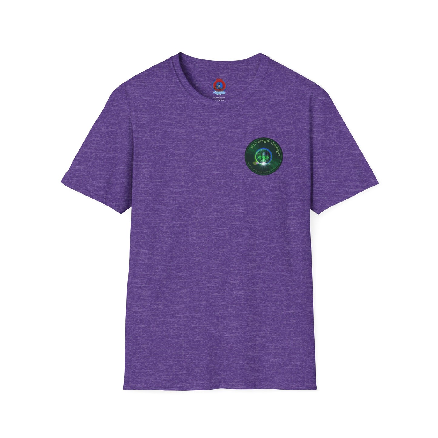 Classic Donut Tee - Unisex Soft-Style - "The Strangely Designed Donut Tee" - series 1.0 - green donut