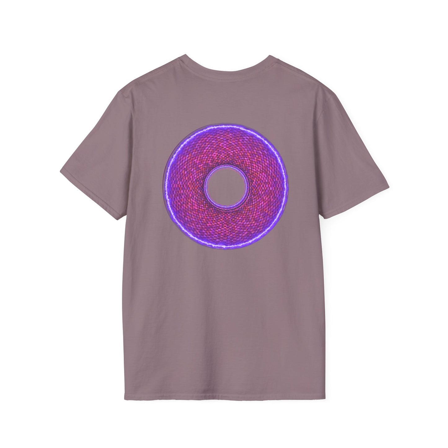 Classic Donut Tee - Unisex Soft-Style - "The Frankenstein Donut - It's Alive! " - series 1.0  - purple-ish donut