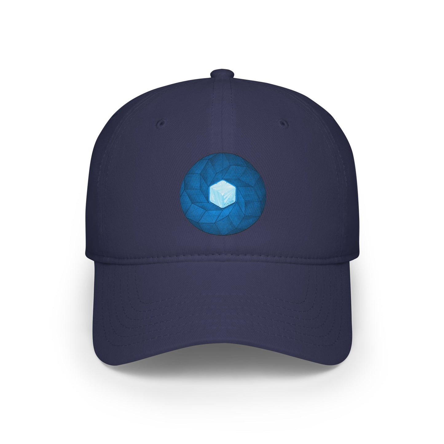 Lumpy Donut Baseball Cap - "It's Ice... Cube's Donut Cap" - variant 2 - blue cube donut w/