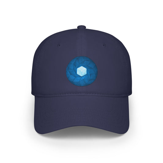 Lumpy Donut Baseball Cap - "It's Ice... Cube's Donut Cap" - variant 2 - blue cube donut w/