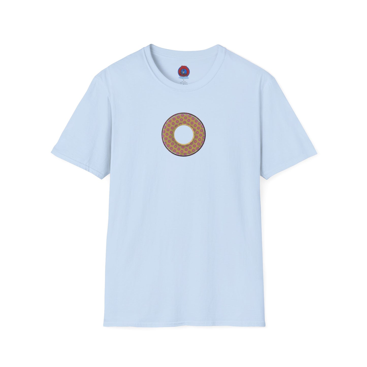 Plain Donuts/Unisex Soft-Style - "Plain Electric Paradoxical Donuts" - gold/pink donuts