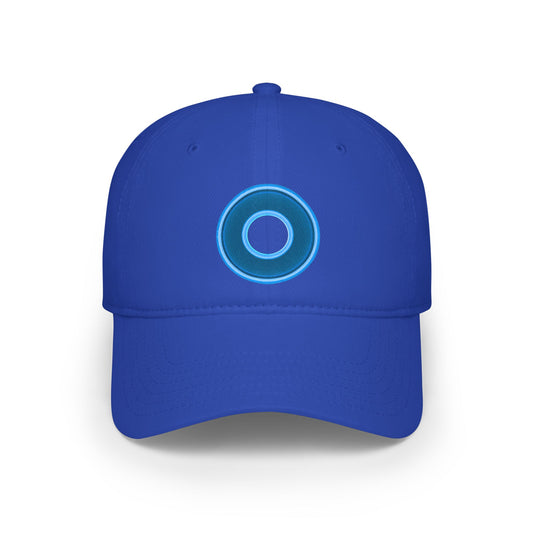 Lumpy Donut Baseball Cap - "Plain [Mary] Jane" - rustic blue donut w/