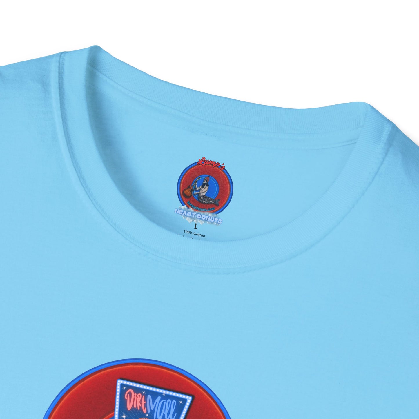 Classic Donut Tee - Unisex Soft-Style - "3rd Nipple Donut Tee" - vivid red dirt mall donut