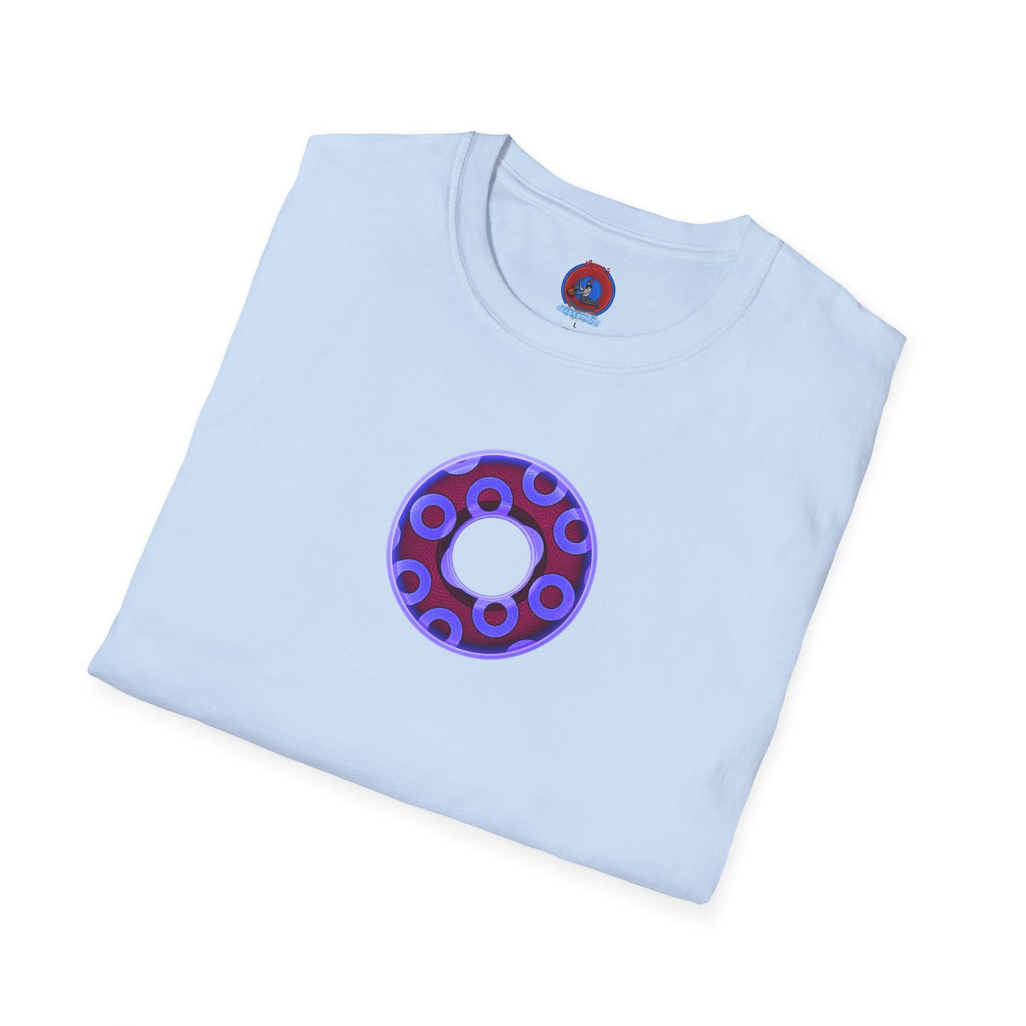 Plain Donuts/Unisex Soft-Style - "Plain Rustic Paradoxical Donuts" - violet/dark purple donuts